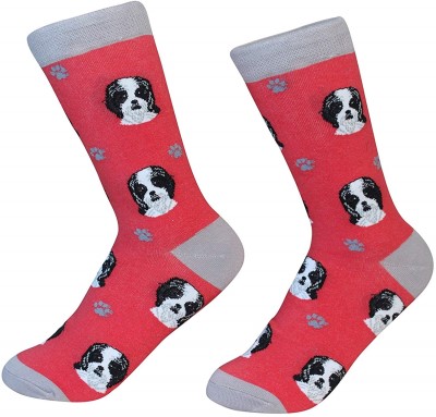 Sock Daddy Breed Socks, Shih Tzu Black