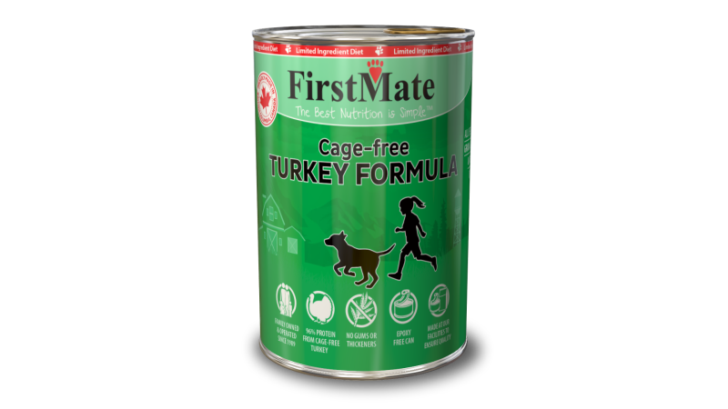 FirstMate Grain-Free Canned Dog Food, Turkey, 12.2-oz-