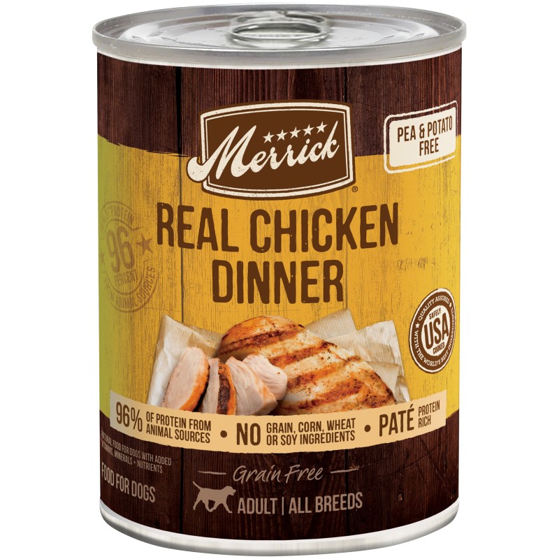 Merrick Grain Free Real Chicken Dinner Canned Dog Food