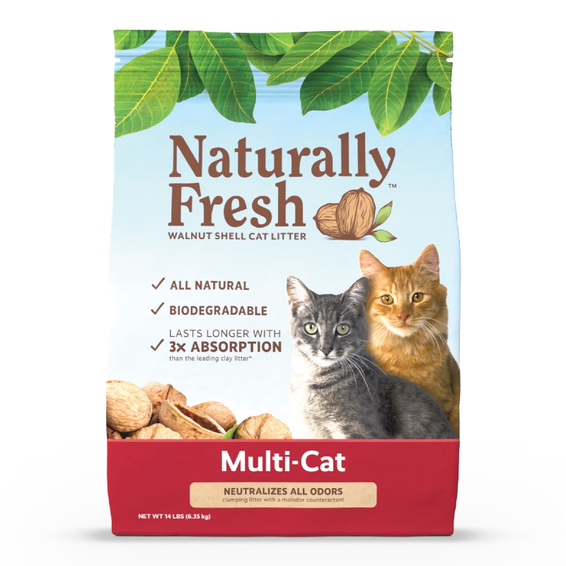 Naturally Fresh Multi-Cat Formula Walnut Shell Cat Litter