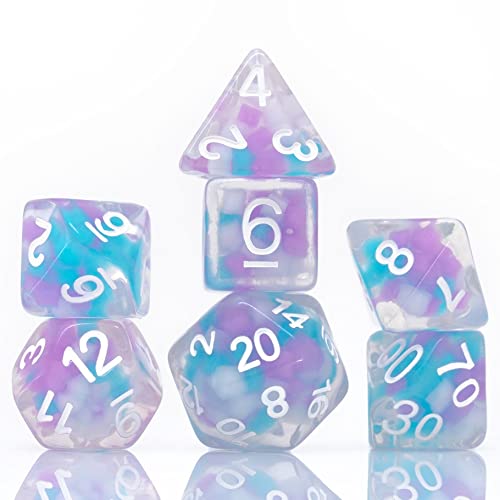 Dice Set/Cotton Candy Glowworm@7pc Set