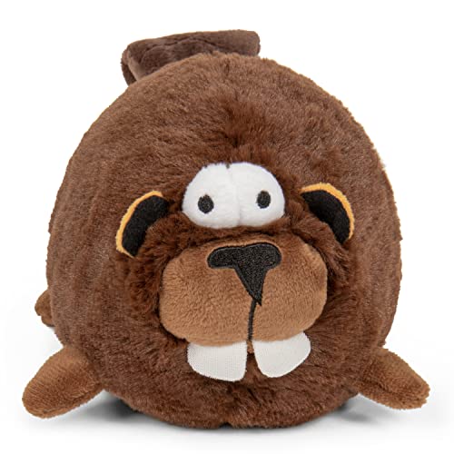 goDog Action Plush™ Chew Guard Technology Animated Squeaker Plush Dog Toy-Beaver