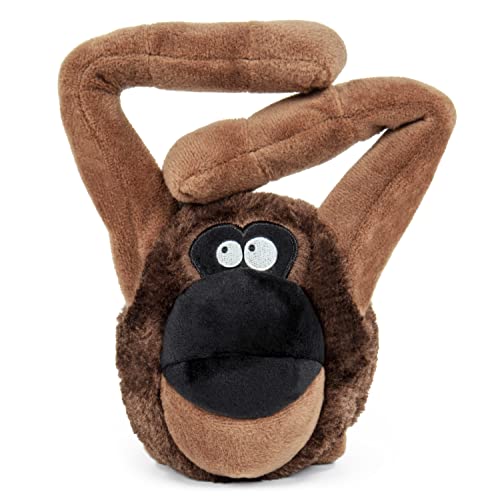 goDog Action Plush™ Chew Guard Technology Animated Squeaker Plush Dog Toy-Ape