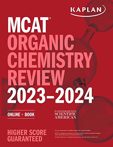 Kaplan Test Prep Mcat Organic Chemistry Review 2023 2024 Online + Book 