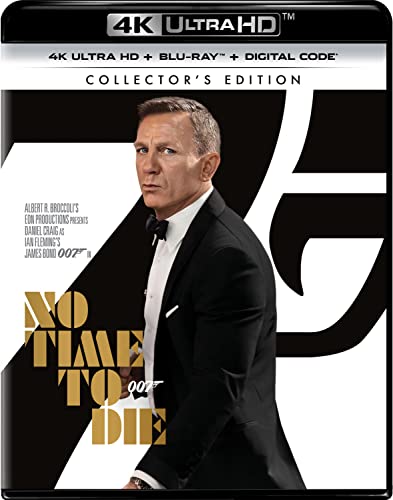 No Time to Die (2021)/Daniel Craig, Rami Malek, and Léa Seydoux@PG-13@4K Ultra HD + Blu-ray