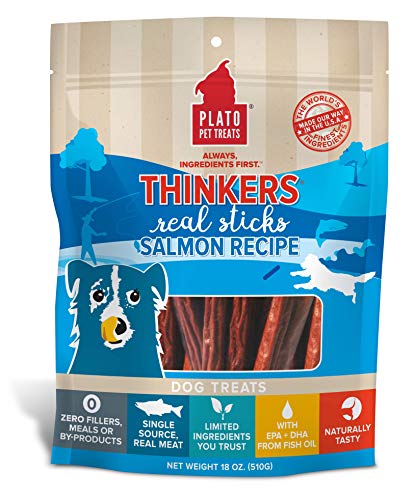 Plato Pet Treats Thinker Sticks - Salmon Dog Treats