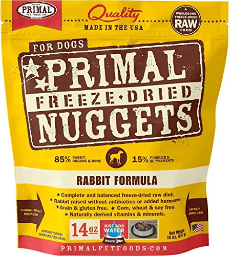 Primal Freeze-Dried Raw Nuggets for Dogs Rabbit Flavor