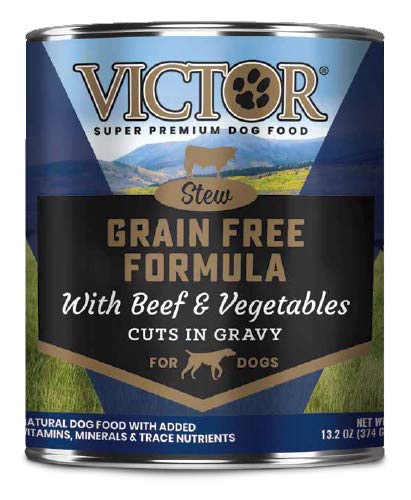 VICTOR Grain Free Formula with Beef and Vegetable Cuts in Gravy for Dogs