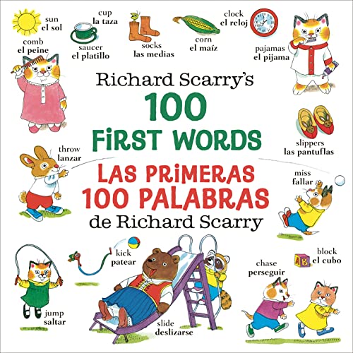 Richard Scarry Richard Scarry's 100 First Words Las Primeras 100 