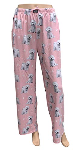 Comfies Dog Breed Lounge Pants for Women, Bichon Frise