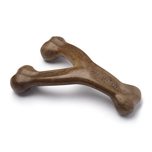 Benebone Bacon Flavor Wishbone Tough Dog Chew Toy-Giant