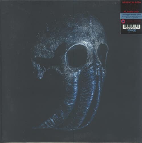 Absent In Body/Plague God (Blood Red w. Cyan Blue Splatter Vinyl)