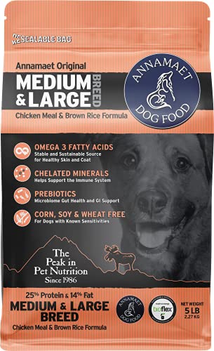 Annamaet Original Medium & Large Breed Chicken Meal & Brown Rice Formula