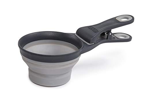 Dexas Popware Collapsible KlipScoop Measuring Cup-Gray