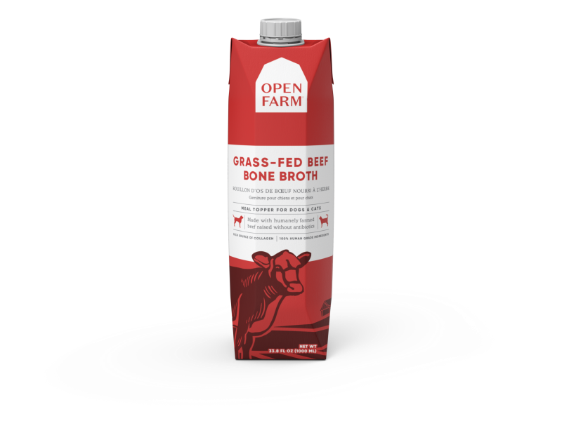 Open Farm Grass-Fed Beef Bone Broth for Dogs & Cats