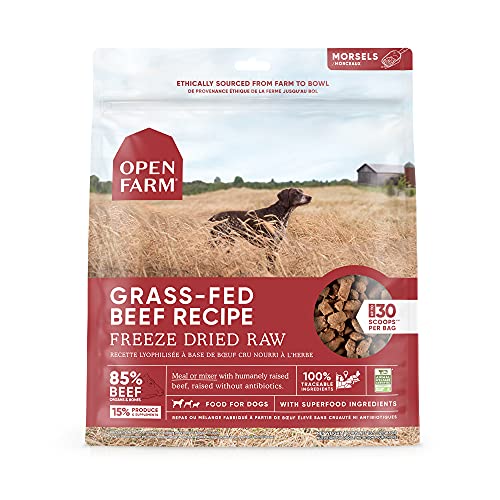 Open Farm Grass-Fed Beef Recipe Freeze Dried Raw Dog Food