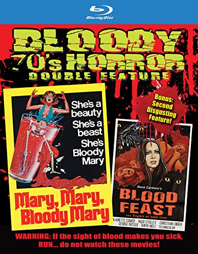 Mary, Mary, Bloody Mary + René Cardona's Blood Feast/Bloody 70's Horror Double Feature@Blu-Ray/DVD
