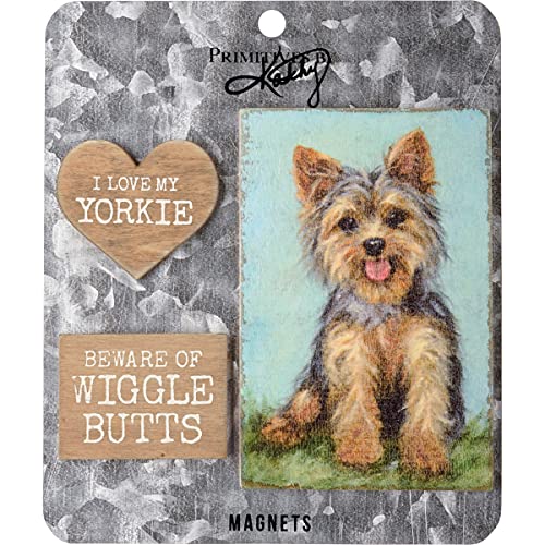 Primitives by Kathy Magnet Set-Yorkie