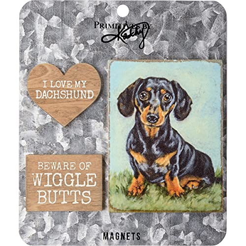 Primitives by Kathy Magnet Set-Dachshund