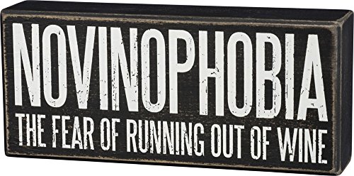 Primitives by Kathy Box Sign-Novinophobia The Fear of Running Out of Wine