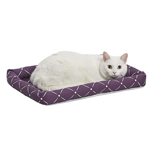 MidWest QuietTime® Couture Ashton Bolster Pet Bed-Plum