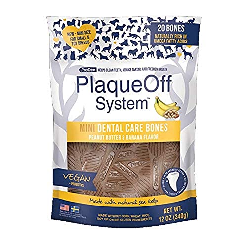 Plaqueoff Dental Bone Peanut Butter Mini