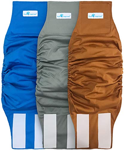 Paw Inspired Washable Male Dog Wraps-3 Count