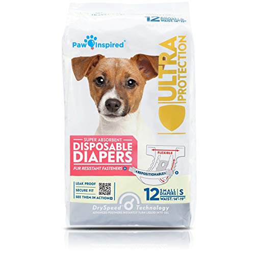 Paw Inspired Disposable Dog Diapers-12 count