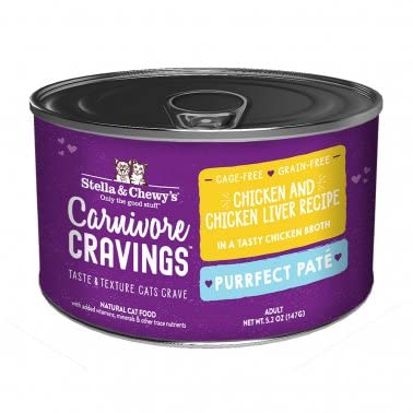 Stella & Chewy's Carnivore Cravings Purrfect Paté Chicken & Chicken Liver Recipe Canned Cat Food