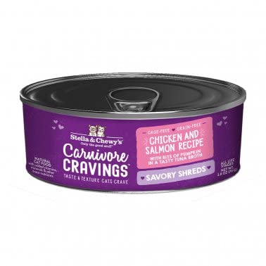 Stella & Chewy's Carnivore Cravings Savory Shreds Chicken & Salmon Recipe Canned Cat Food