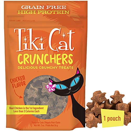 Tiki Cat Crunchers Cat Treats 2oz-Chicken & Pumpkin