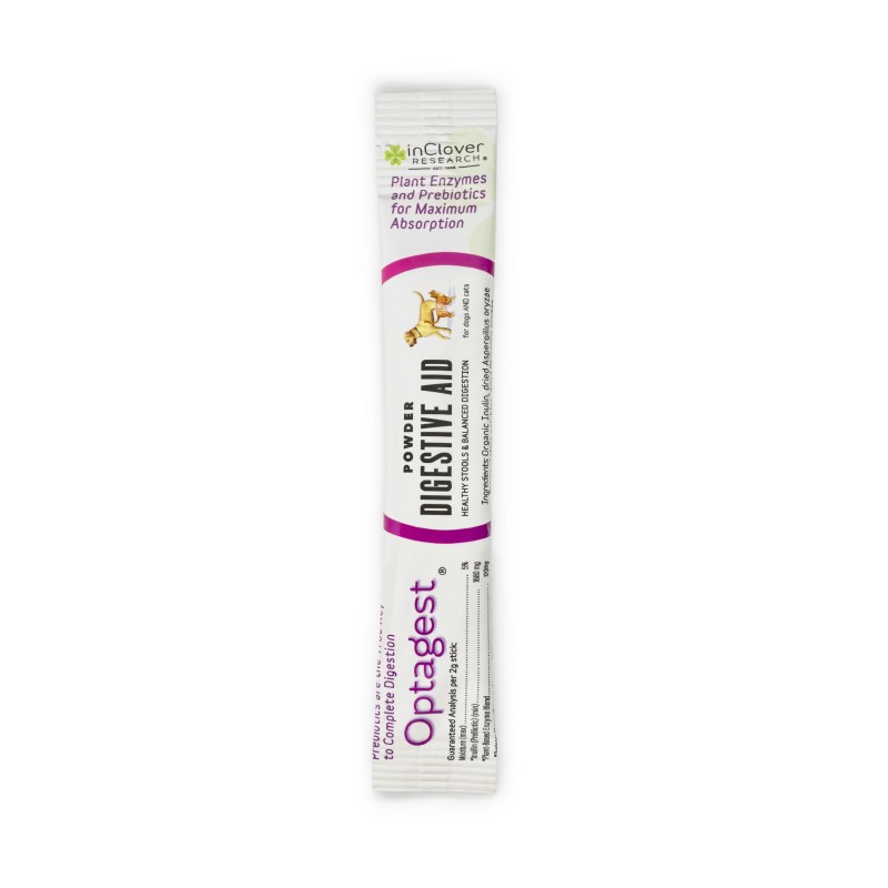 InClover Optagest Digestive Aid Powder Dog & Cat Supplement, Travel Sticks, 1-count-