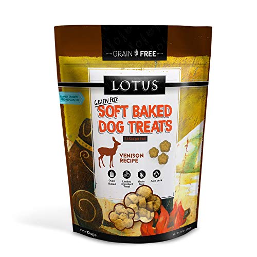 Lotus Grain-Free Soft Baked Dog Treats 10oz, Venison-Venison
