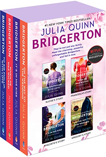 Julia Quinn Bridgerton Boxed Set 5 8 To Sir Phillip With Love When He Was Wicked 