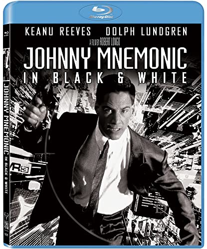 Johnny Mnemonic (1995) (In Black & White)/Keanu Reeves, Dolph Lundgren, and Takshi Kitano@R@Blu-ray (Made on Demand)