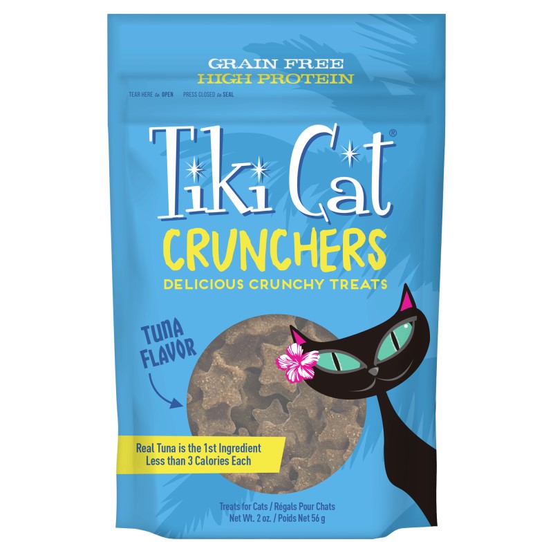 Tiki Cat Crunchers Cat Treats 2oz-Tuna & Pumpkin