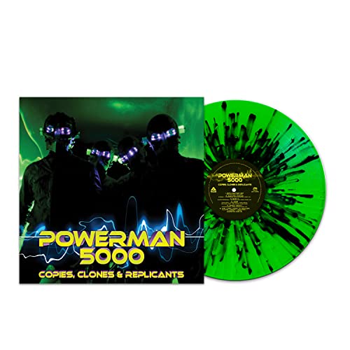 Powerman 5000/Copies, Clones & Replicants (Green/ Black Splatter Vinyl)@Amped Exclusive