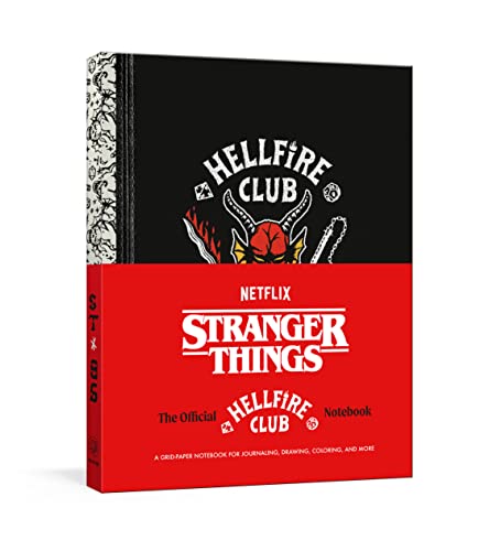 Stranger Things/Official Hellfire Club Notebook@A Grid-Paper Notebook for Journaling, Drawing, Coloring, and More