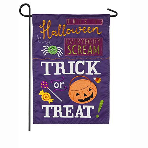 Evergreen This is Halloween Garden Flag