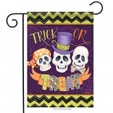 Carson Trick or Treat Skeleton Friends Halloween Garden Flag