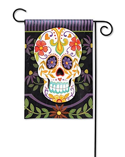 Magnet Works Day of the Dead Sugar Skull Garden Flag