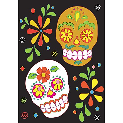 Magnolia Garden Day of the Dead Sugar Skulls Garden Flag