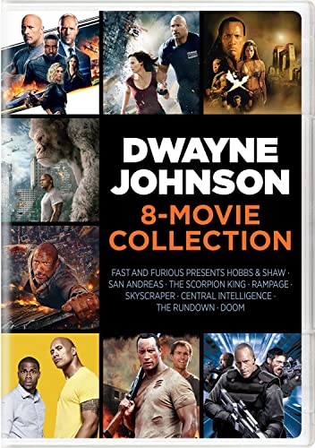 Dwayne Johnson 8 Movie/Doom/Rundown/Scorpion/Hobbs/San/Ramp/Skys/Cent@DVD