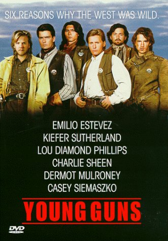 Young Guns/Emilio Estevez, Kiefer Sutherland, and Lou Diamond Phillips@R@DVD