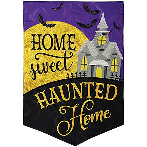 Carson Home Sweet Haunted Home Halloween Garden Flag