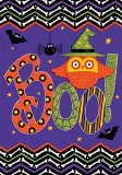 Custom Decor Owl Boo Halloween House Flag