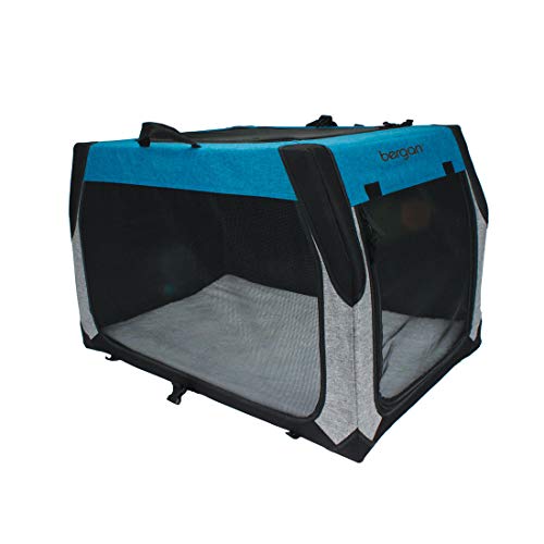 Bergan Travel Pet Crate - Blue