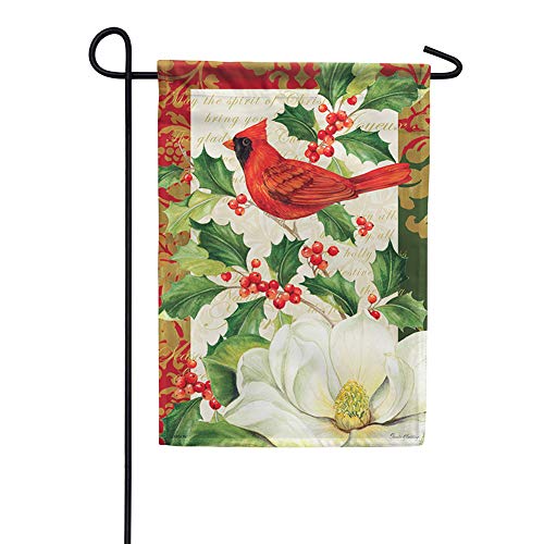 Carson Festive Floral Christmas Garden Flag