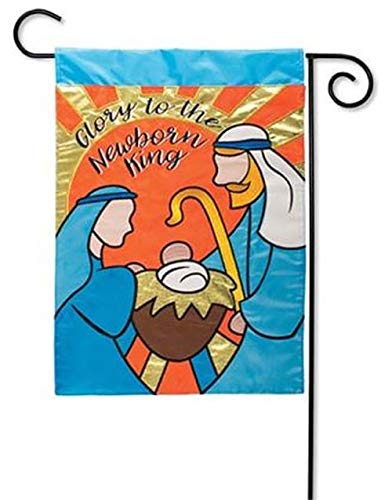 Carson Glory to the Newborn King Nativity Christmas Garden Flag