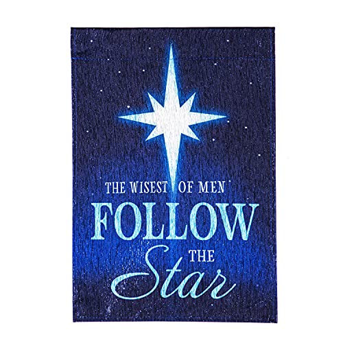 Evergreen The Wisest of Men Follow the Star Christmas Garden Flag